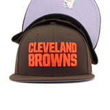 Cleveland Browns Walnut Wordmark New Era 9Fifty Snapback