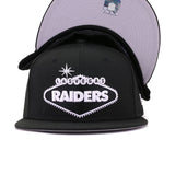 Las Vegas Raiders Black Welcome to Las Vegas New Era 59Fifty Fitted