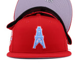 Houston Oilers Front Door Red New Era 9Fifty Snapback