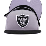 Las Vegas Raiders Grey Black New Era 9Fifty Snapback