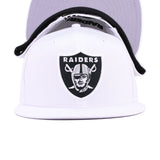 Las Vegas Raiders White New Era 9Fifty Snapback