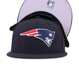 New England Patriots Navy Oceanside Blue Scarlet New Era 9Fifty Snapback