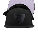Las Vegas Raiders Black Black Metal Badge New Era 59Fifty Fitted