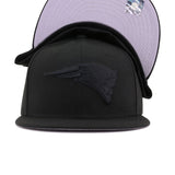 New England Patriots Black on Black New Era 59Fifty Fitted