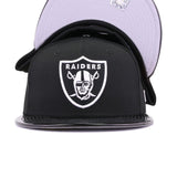 Las Vegas Raiders Black Patent Leather New Era 59Fifty Fitted