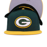 Green Bay Packers Dark Green A's Gold New Era 9Fifty Snapback