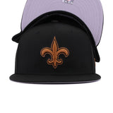 New Orleans Saints Black Dark Tan New Era 9Fifty Snapback