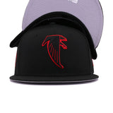 Atlanta Falcons Legacy Black Scarlet New Era 9Fifty Snapback